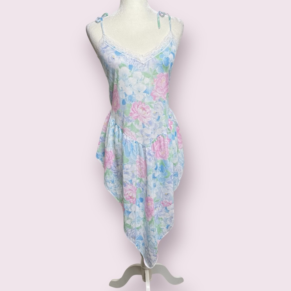 Vintage Petra Fashions Pastel Floral Nightgown Women’s Size Large USA Made